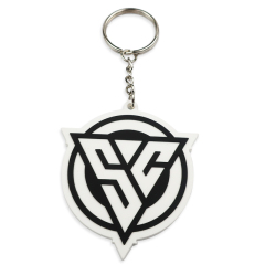 Custom logo Fashion Personalized Keychain Rubber Key Ring Soft Pvc Keychain Silicone Keychain