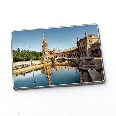 Promotional Business Gifts Metal International Epoxy Photo Fridge Magnet Supplies