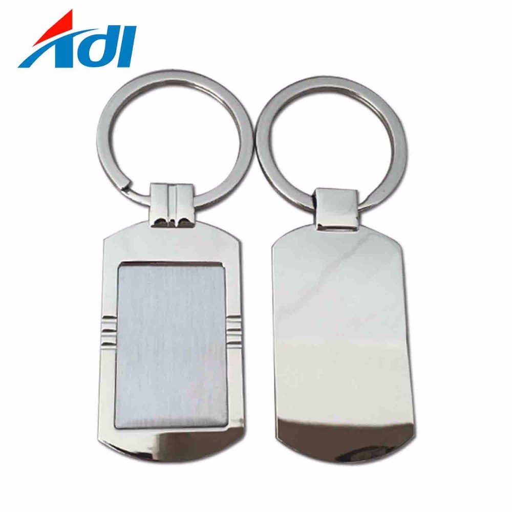 Custom Sublimation Blank Metal Round logo Keychain for Sale