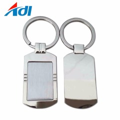 Custom Sublimation Blank Metal Round logo Keychain for Sale