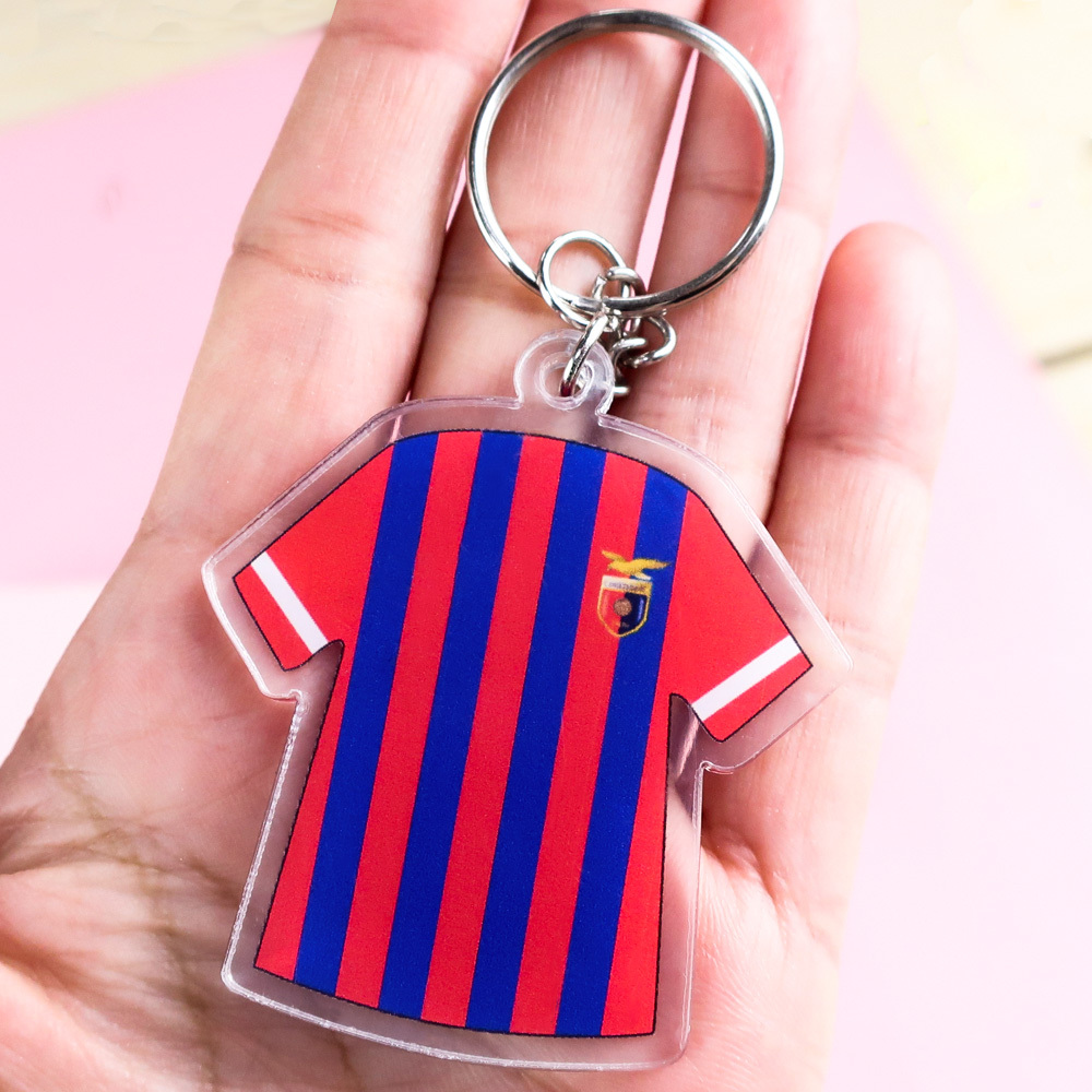 Wholesale Double Sided Printing Acrylic Charm Holographic Acrylic Keychain Anime Charms clear Epoxy Custom Keychain