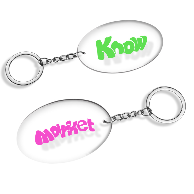 Low Moq Customised Transparent Acrylic Keychain Packaging