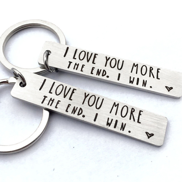 Fashion Modern Moving New Home Housewarming Gift Souvenir Key Ring Custom New Adventures Stainless Steel Keychain