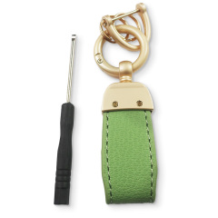Wholesale Luxury Personalized Bulk Leather Wrist Strap Car Keychain Holder