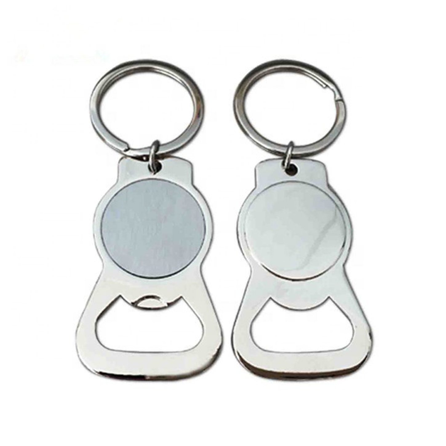 High Quality Advertising Soft Enamel Custom Logo Blank Keyring Metal Sublimation Bottle Opener Keychain