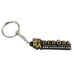 Wholesale Custom Shape Color Rectangle 2d Rubber Charm Pvc Silicone Mold Keychain
