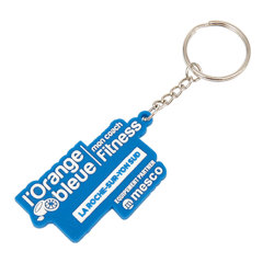 2025 Custom Key Chain logo 2 Side Embossed Soft Rubber Pvc Keychain