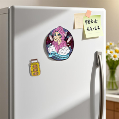 Cute Custom Small Cultural Creative Gift Items Words Round Fridge Magnet Maker Bulk
