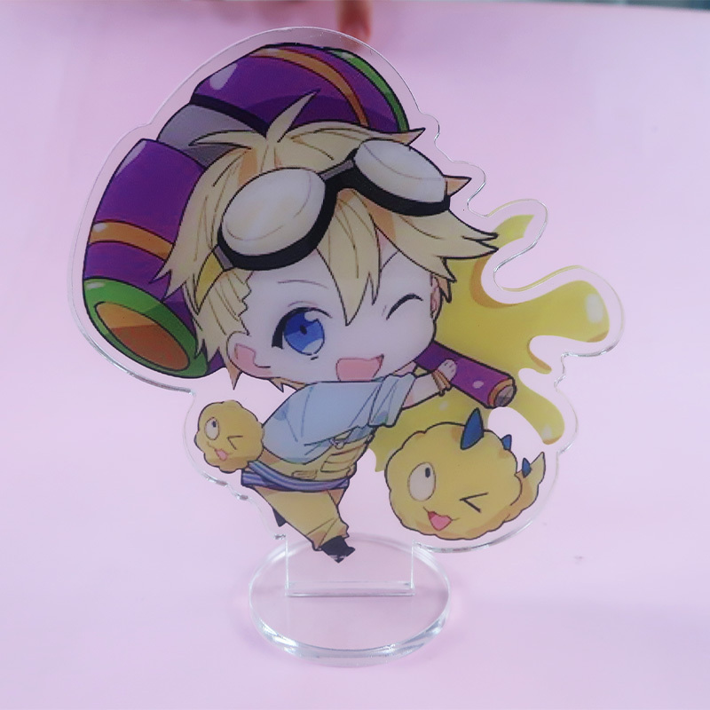 Make Your Own logo Design Customized clear Glitter Acrylic Keychain Charms Holographic Custom Anime Printed Acrylic Charms