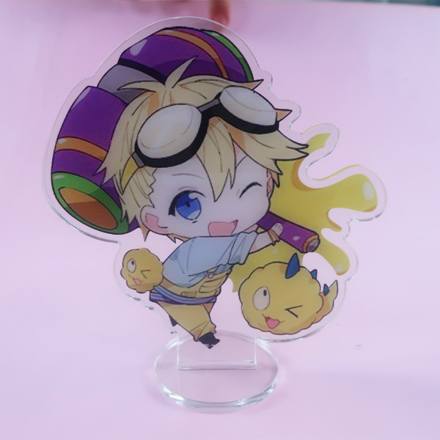 Make Your Own logo Design Customized clear Glitter Acrylic Keychain Charms Holographic Custom Anime Printed Acrylic Charms