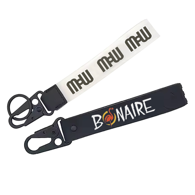 Cheap Free Design Pvc Silicone Motorcycle Wrist Lanyards Striped Keychain Wrist Strap with logo