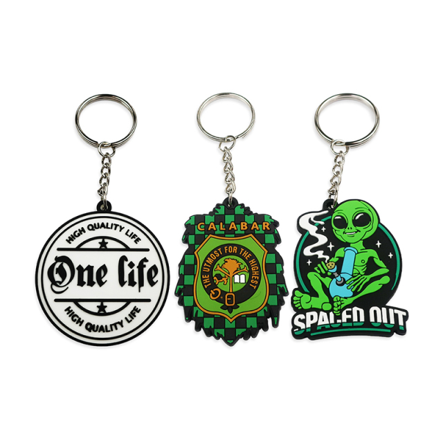 Promotional Plastic Key Chains Custom logo Personalized Silicone Pretty Cheap Rubber Keychain