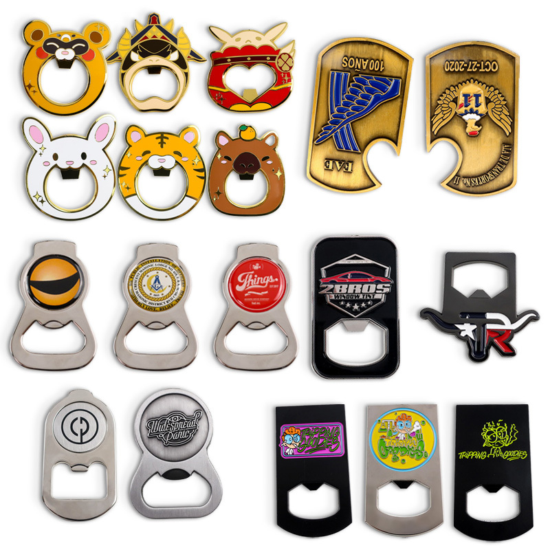 Wholesale Unique Design Funny Home House Shape 50mm logo Fridge Magnet Can Opener Supplies