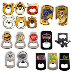 Wholesale Unique Design Funny Home House Shape 50mm logo Fridge Magnet Can Opener Supplies