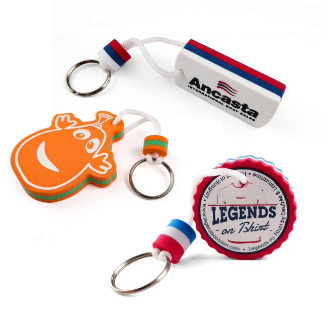 Custom Safety EVA Floating Keyring Water Buoyant Keychain for Kayak Canoe Marine Nautical Boating Swim