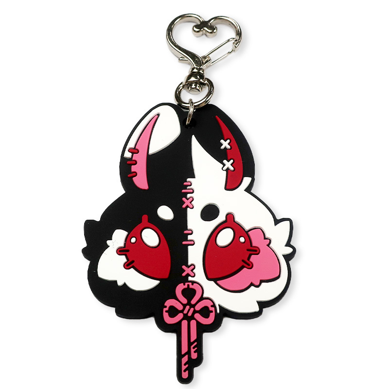 Wholesale Pvc Rubber Key Chains Diy Gift Keychains 2D Cartoon Silicone Custom Design Personalised Kids Key Rings Rubber