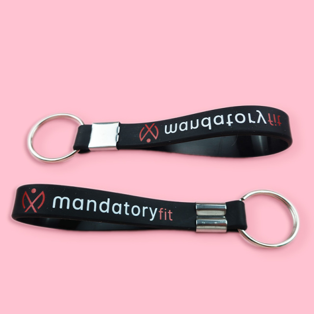 Custom rubber key chain wrist strap keychains wallet wristlet keychain strap bracelet silicon wristbands keyring