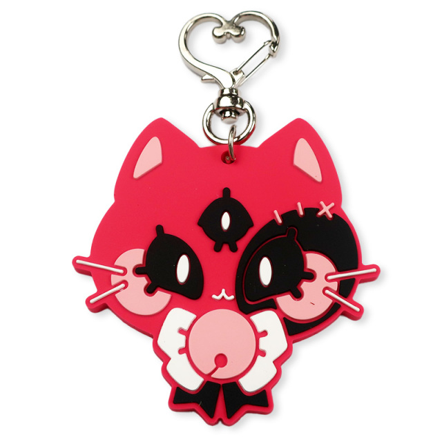 Wholesale Pvc Rubber Key Chains Diy Gift Keychains 2D Cartoon Silicone Custom Design Personalised Kids Key Rings Rubber