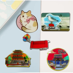 Cheap Custom Design Refrigerator Magnet Customized Souvenir Metal Fridge Magnets Stickers