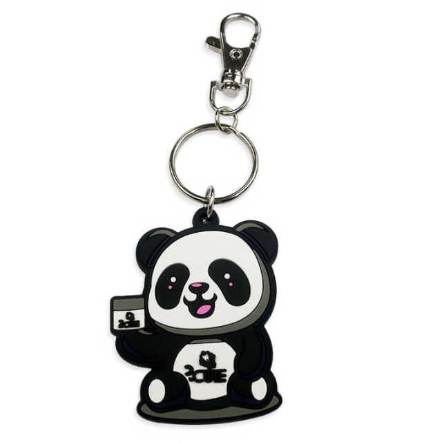 Wholesale Personalized Designer Silicone Plastic Rubber Key Chains Custom logo Keychain Fun