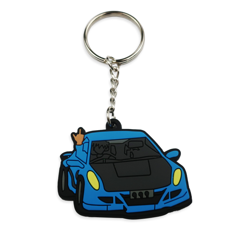 Fashion Promotional Soft Pvc Personalized Custom Silicone Rubber Animal Keychain