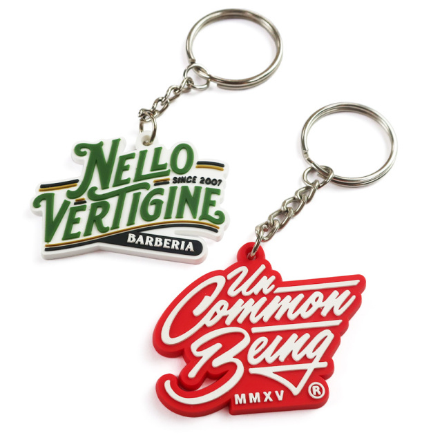 China Factory Custom Handmade Rectangle 2d Uv Printing Pvc Keychains Movable