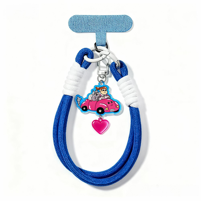 Wholesale Custom logo Cute Charm Wrist case Nylon Phone Strap Phone Holder
