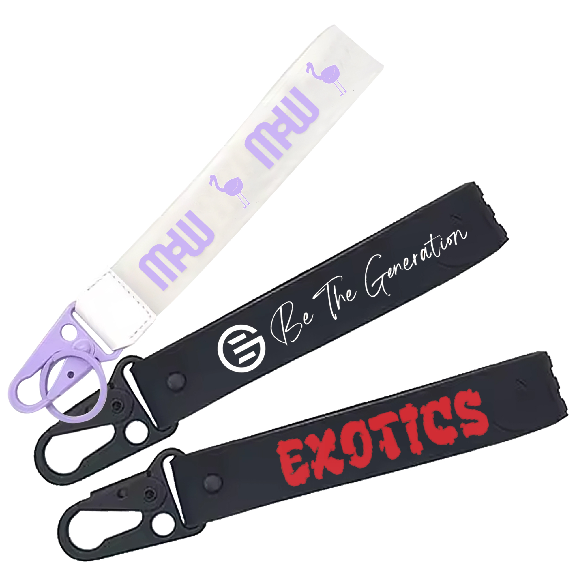 Wholesale Custom Designer Key Ring Luxury Plastic Wrist Strap Key Chain Bracelet Keychain Wristlet Strap
