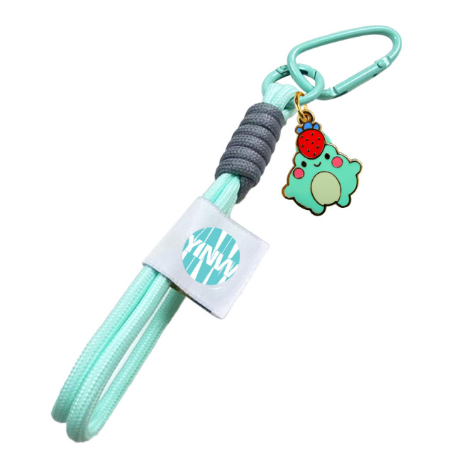 Wholesale Bulk Cute Mobile Phone Charm Rope Keychains Woven 2026
