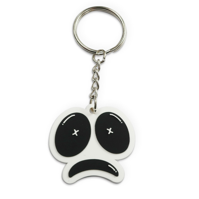 Fashion Promotional Key Ring Rubber Key Chains Custom logo Silicone Keychain Soft Pvc Keychains