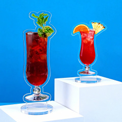 Wholesale Free Custom Tabletop Innovative Advertising Drink Coffee Qr Standee Design