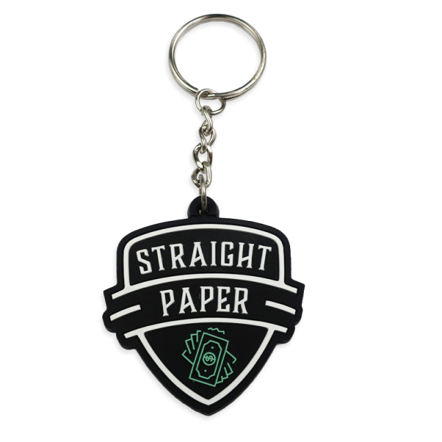 Custom logo Fashion Personalized Keychain Rubber Key Ring Soft Pvc Keychain Silicone Keychain