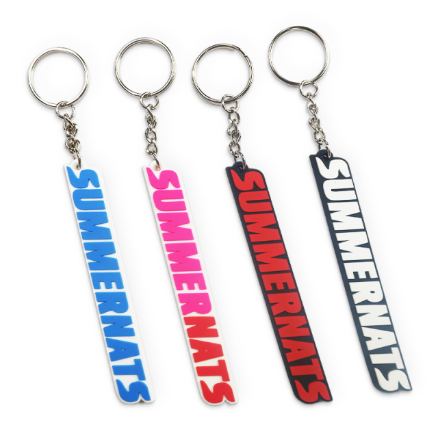 Wholesale Custom Designer Diy Silicone Key Chain Rubber Keychain Soft Pvc Printed Keychain for Girls