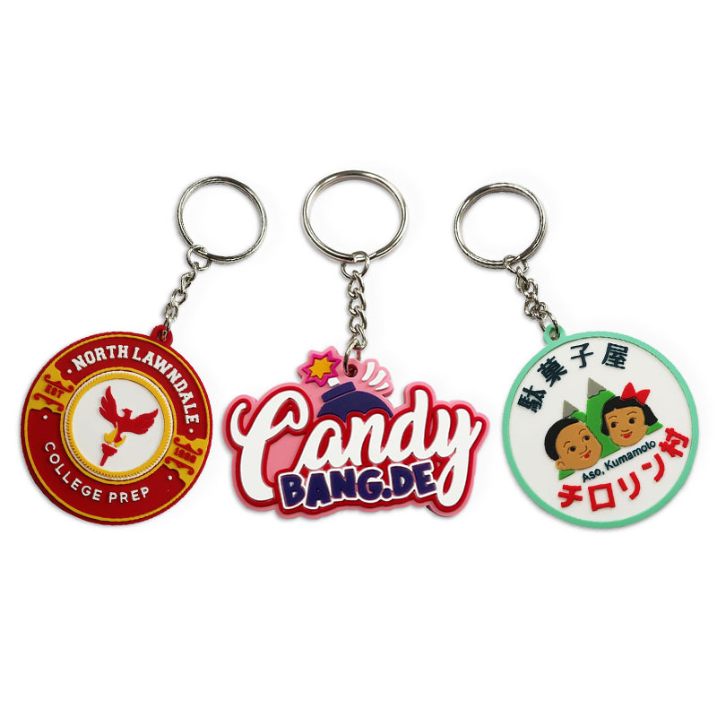 Wholesale Design 2d3d Plastic Silicone Personalized Rubber Pvc Keychain Cheap Colorful Pvc Keychains