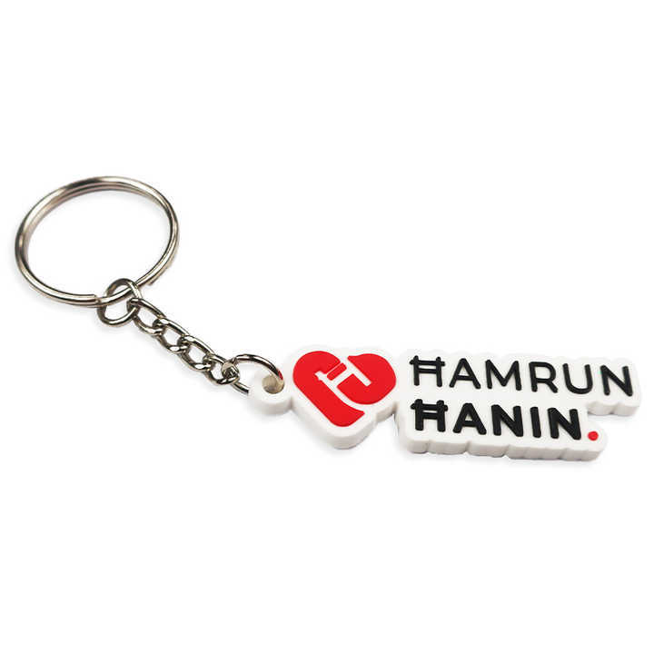 No Minimum Custom Figure Heart Soft Character Pvc Cute Keychain
