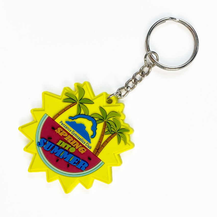 Custom Create Your Own Recycled Plastic Keychain Keyring Nfc Silicone Key Chain Tag