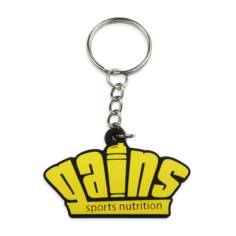 2026 Popular Custom logo Personalized Design Pvc Rubber Keychain Custom Silicone Flexible Pvc Keychain