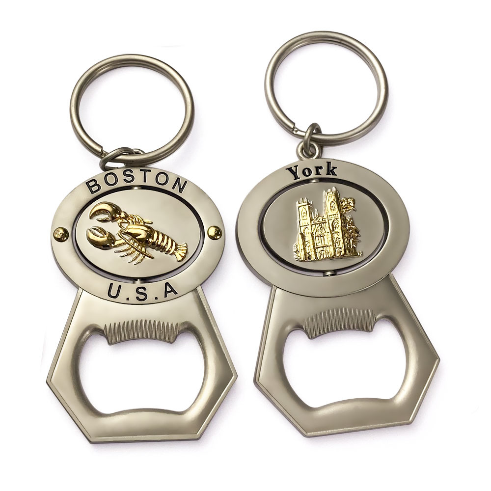 Personalized engraved metal bottle opener keychain custom logo enamel keyring Memorial Gifts Malaysia