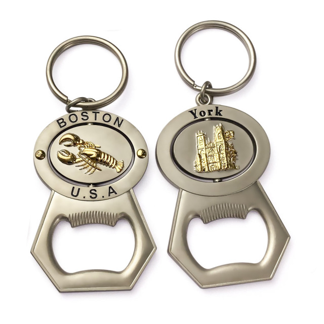 Personalized engraved metal bottle opener keychain custom logo enamel keyring Memorial Gifts Malaysia
