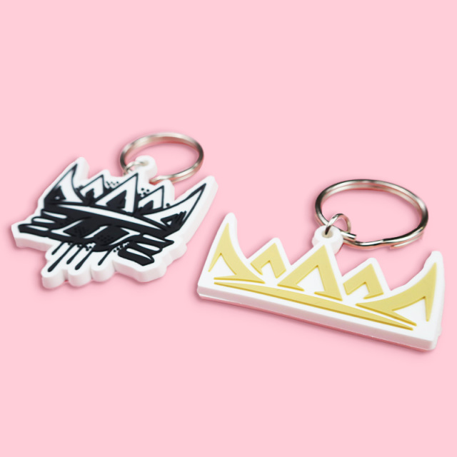 Free Sample Promotional Gifts Custom Design Embossed Soft 2D 3D Rubber Pvc Cute Key Chain Silicone Keychain