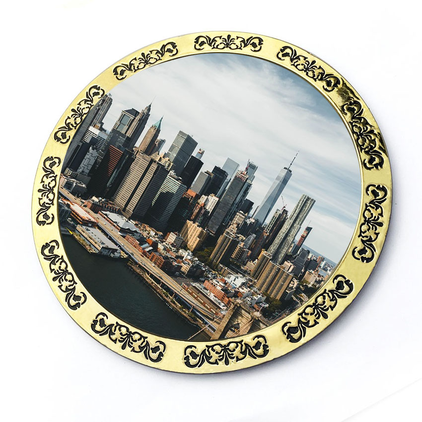 Funny Personalized Large Metal World City Fridge Magnets Making Supplies Maker