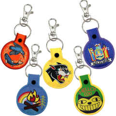Hot Sale Custom Brand Woven Fabric Embroidery Patch Keychain Accessories for Diy