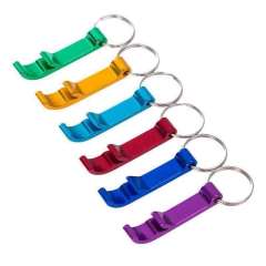 Custom Sublimation Blank Aluminum Alloy Can Tab Bottle Opener Beer Bottle Opener Keychain Metal Key Chain with shotgun Tool