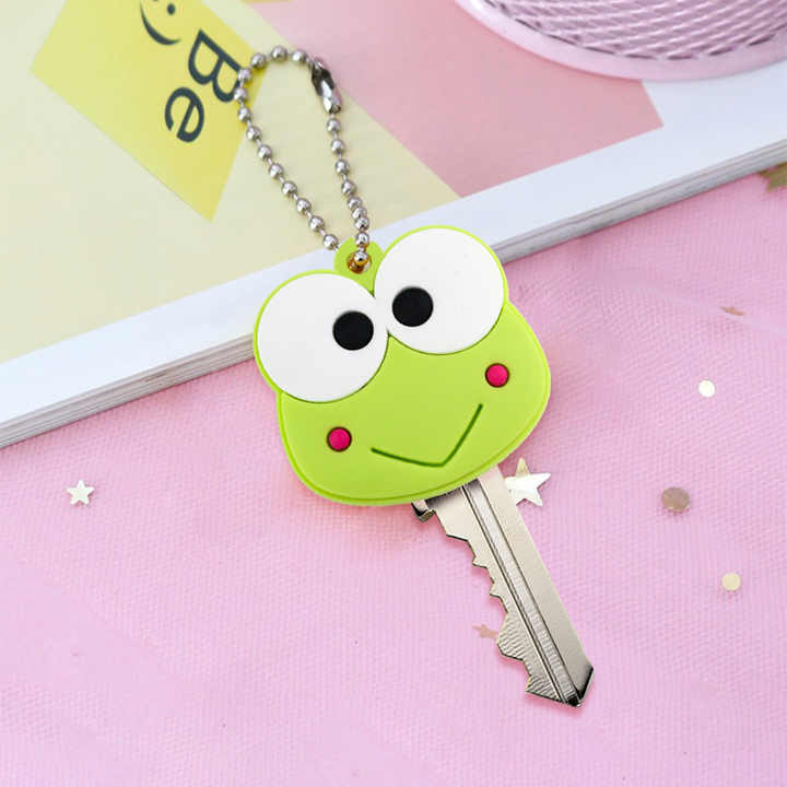 Custom Cartoon Key Cover Caps Rubber Key Chains Anime Keychain Silicone Car Keychain Pvc Key Ring Holder