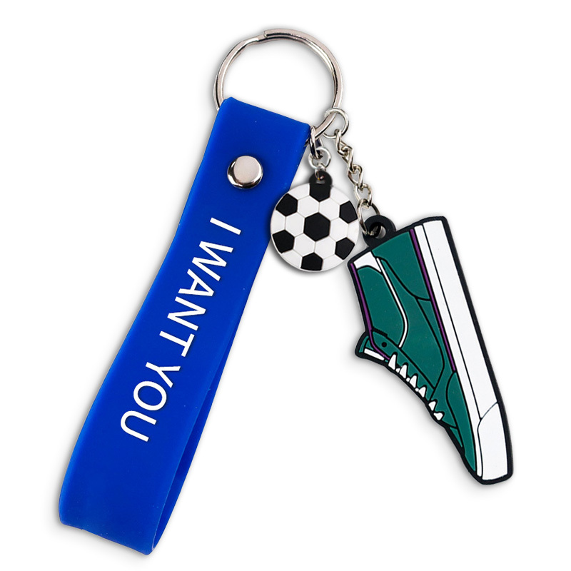 Bulk Promotional Business Gifts Designer Silicone Wristband Strap Holder Custom Bracelet Wristlet Keychain with logo