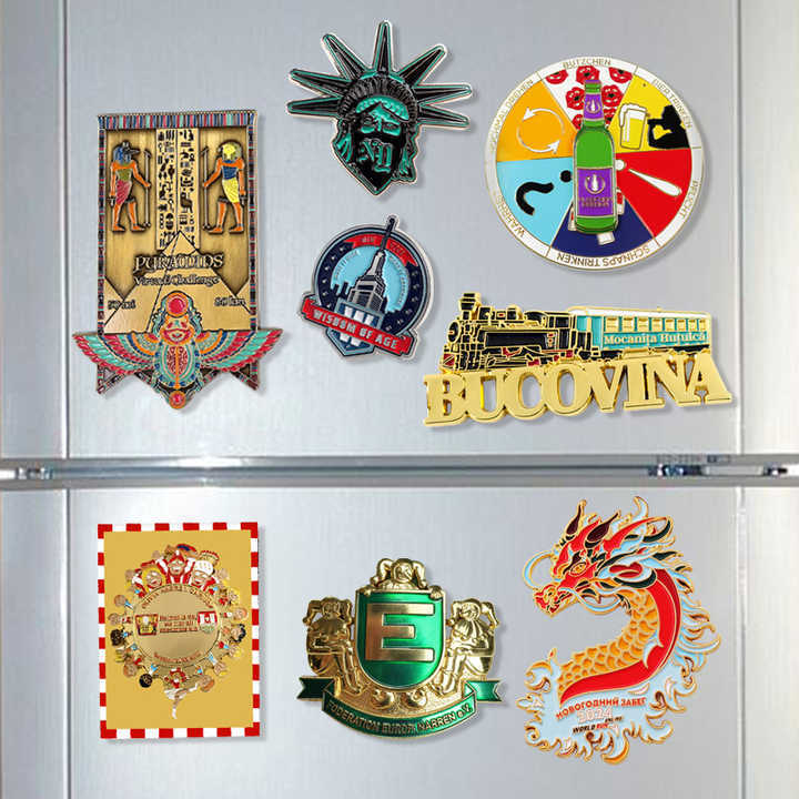Cute Custom Small Cultural Creative Gift Items Words Round Fridge Magnet Maker Bulk