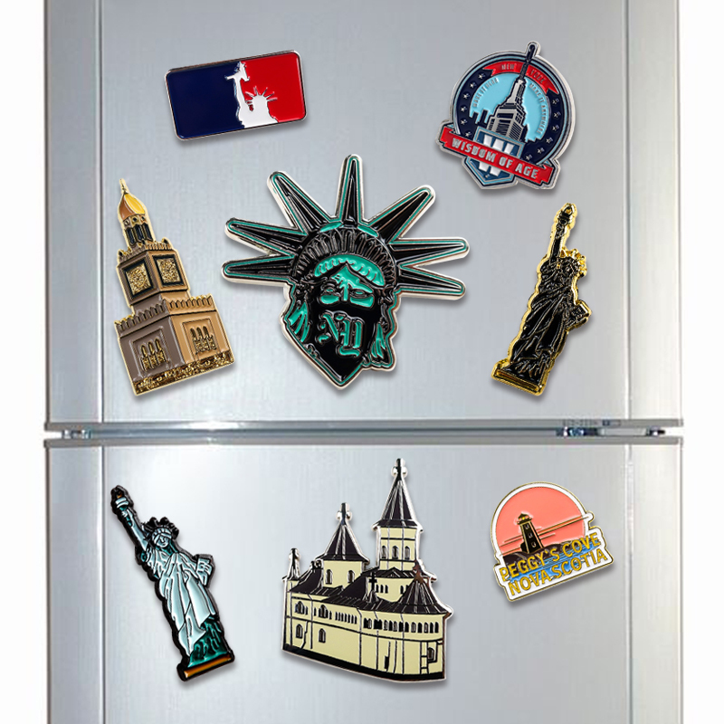 Factory Free Personalize Metal 2d Fridge Magnet Custom Made Brand logo Refrigerator Magnet Manufacturer
