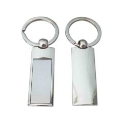 Business Gift Manufacture No Minimum Custom Double Logo Engraved Keyring Sublimation Metal Blank Keychain Key Chains