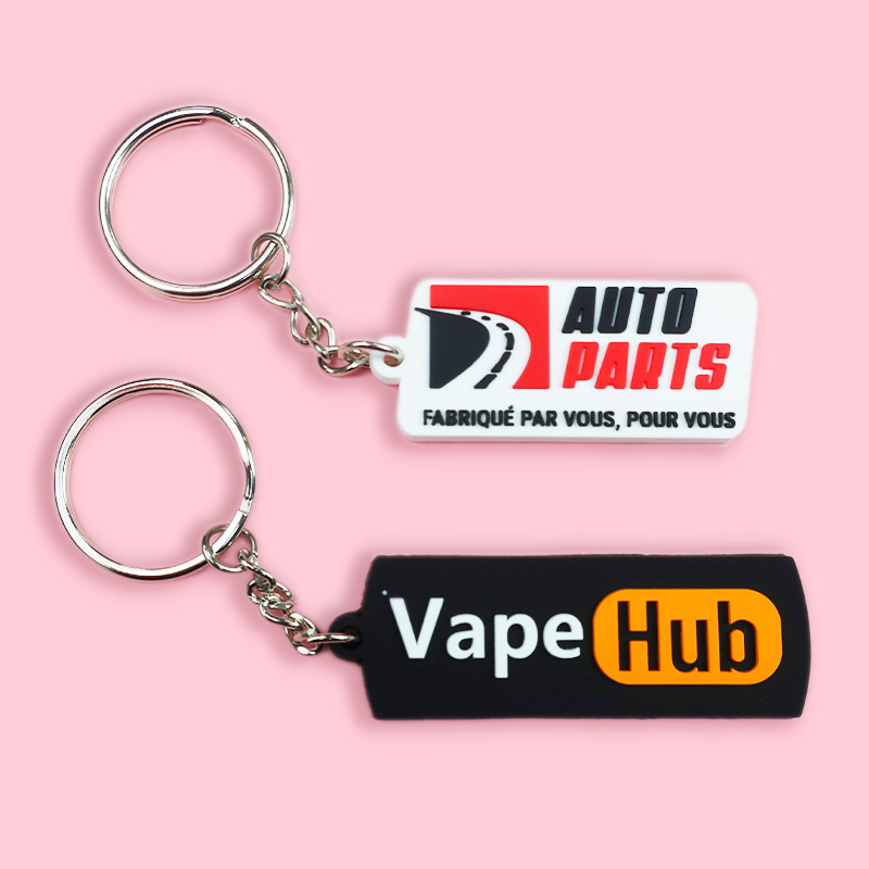 Free Sample Promotional Gifts Custom Design Embossed Soft 2D 3D Rubber Pvc Cute Key Chain Silicone Keychain