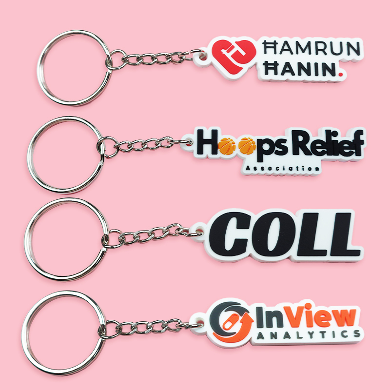 Custom Pvc Key Chain Personalized Keychain Design Plastic Silicone Rubber Keychain Ring